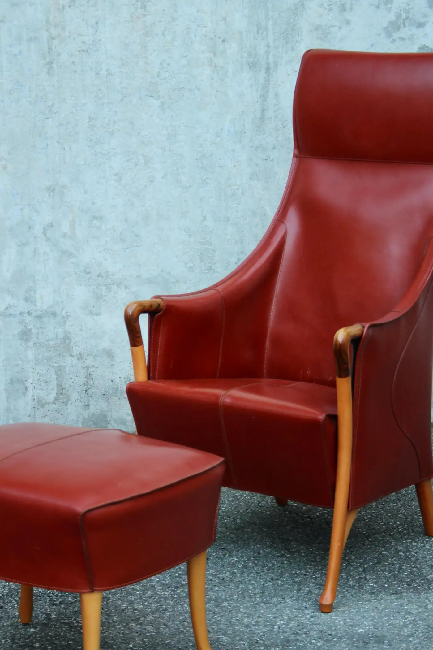 Chaises longues et pouf par Umberto Asnago, 1980 – Bild 6