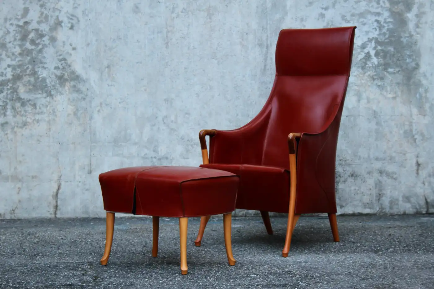 Chaises longues et pouf par Umberto Asnago, 1980 – Bild 7