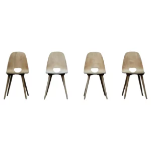 Ensemble de 4 chaises en contreplaqué Horgen-Glarus